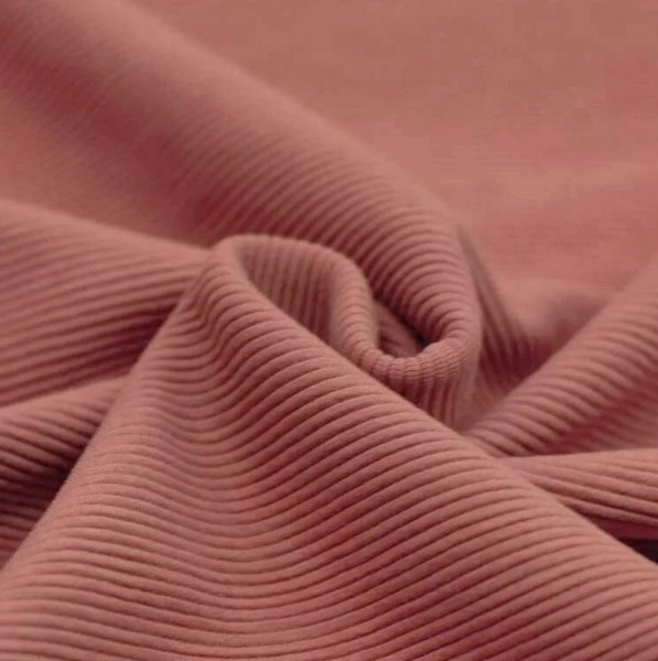 Ottoman Ripp Jersey Clay Pink 0,5 m