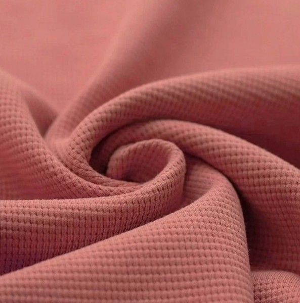 Waffel Jersey Clay Pink 0,5 m