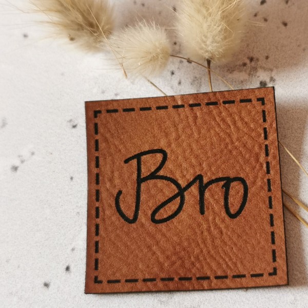 Kunstleder Label Bro