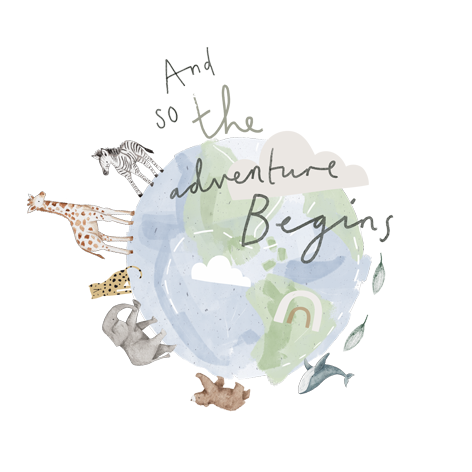And so the adventure begins Bügelbild ca. 14,5x14,5 cm