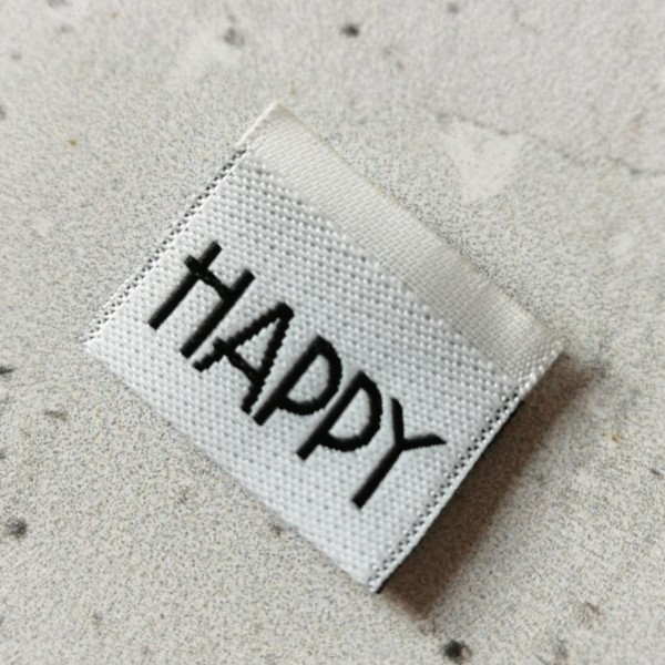Label HAPPY