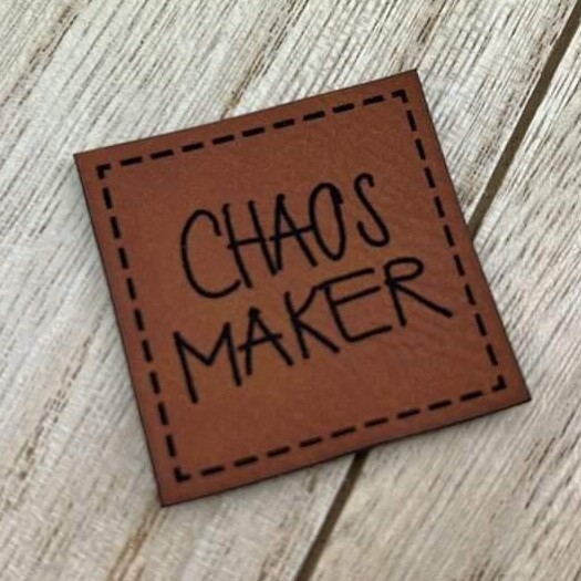 Kunstlederlabel Chaos Maker